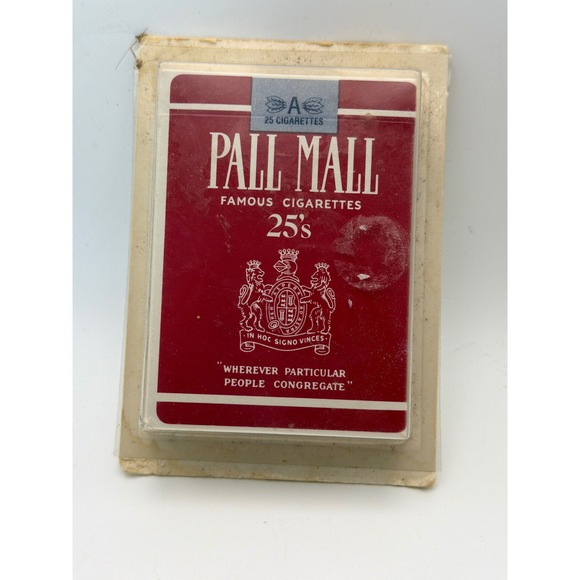 Pall Mall Other - Vintage Pall Mall Famous Cigarettes 25s Playing Cards Sealed Blister Pack Red